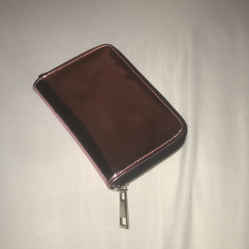pink reflective wallet